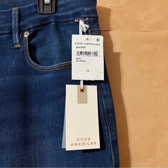 Good American | NWT Good Legs Flare Jeans High Rise Shaping Denim Size 14/32 - Picture 3 of 11